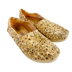 Toms Classic Canvas Flats Sunbleached Cheetah Alpargata Comfort Shoes